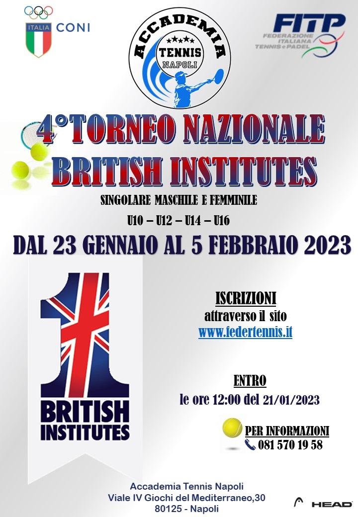 IL TROFEO BRITISH INSTITUTES giovanile si avvicina