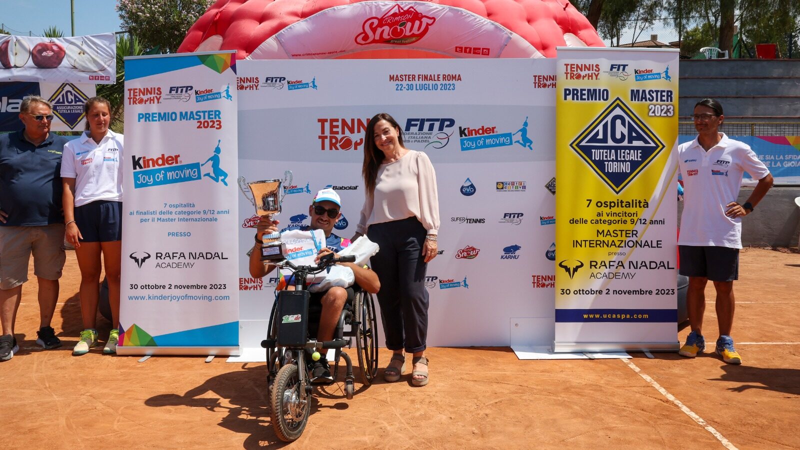 ALESSANDRO MIGLIACCIO da applausi, vince il Master wheelchair di Tennis Trophy