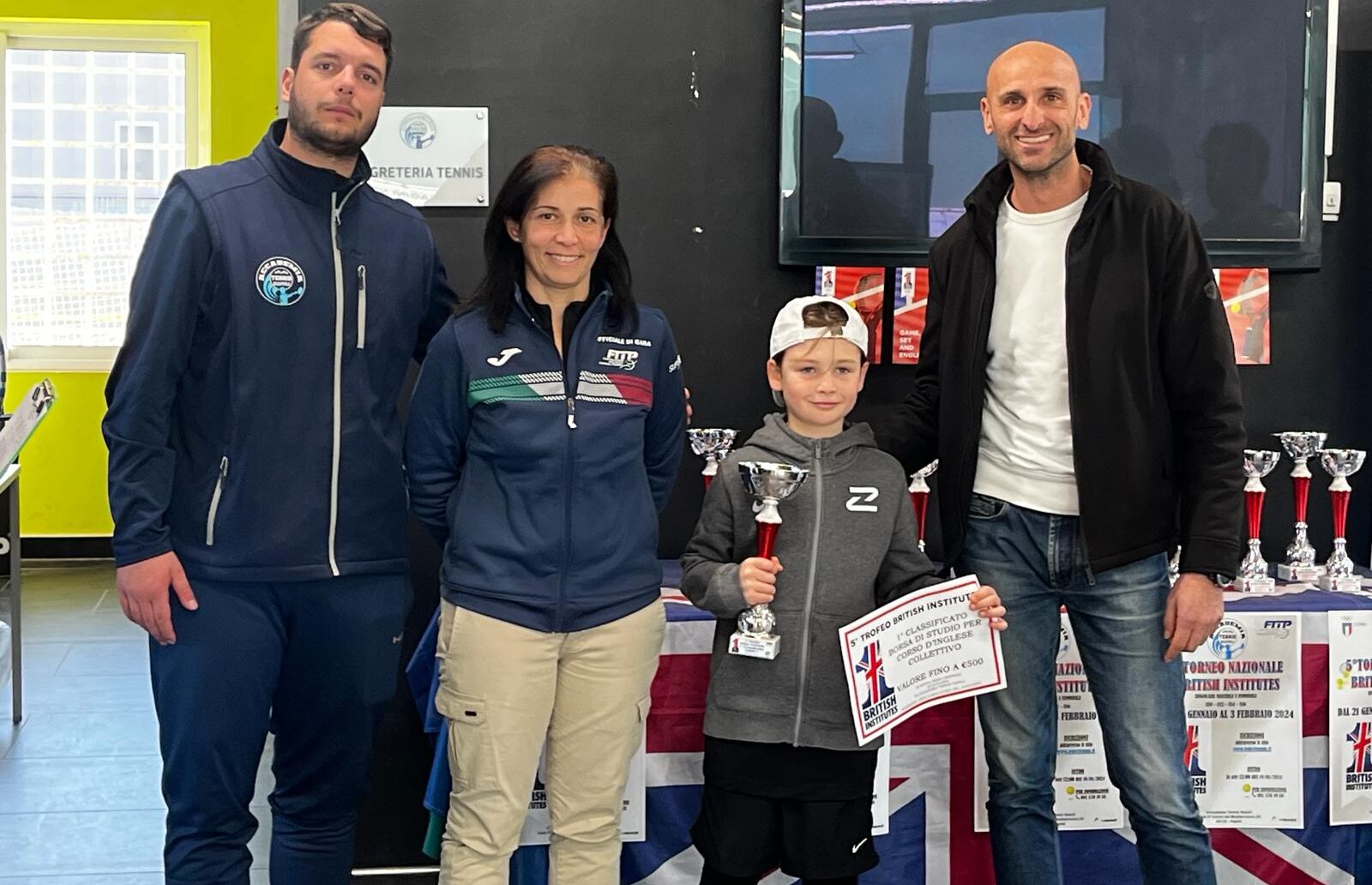 TROFEO BRITISH INSTITUTES giovanile, assegnato il primo titolo, per i baby Under 9