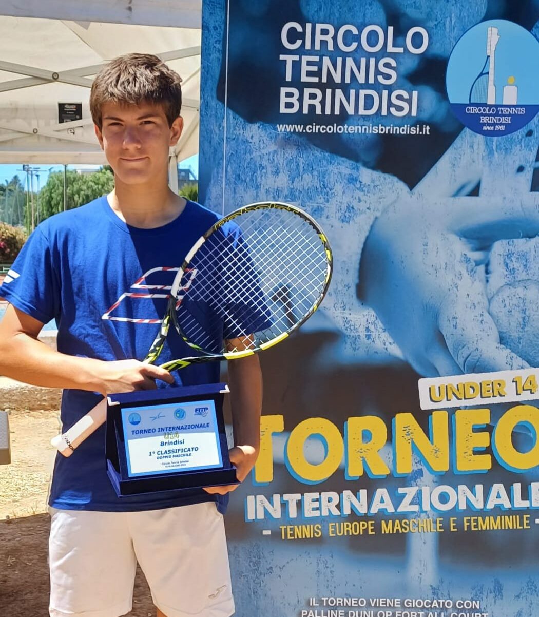 MATTIA AUTORINO trionfa nel doppio al Tennis Europe di Brindisi